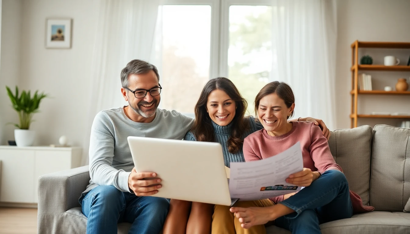 Famiglia felice che pianifica il futuro C-SOLIDALErio